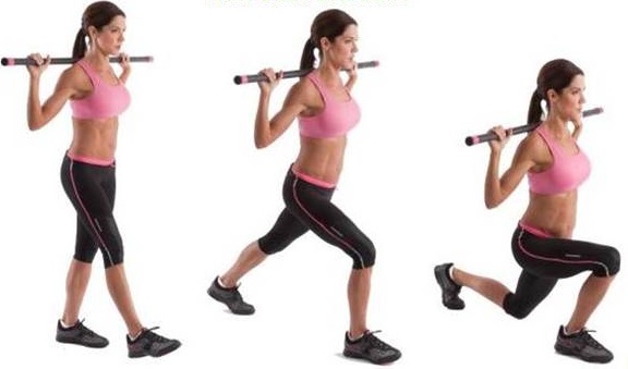 La fente avant, un exercice fessier femme classique